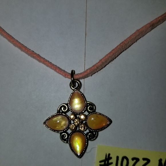 ✅#1022 NWOT RARE Copper Tone Metal 15.5" Necklace - Picture 5 of 12